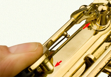 Octave key touchpiece buffers