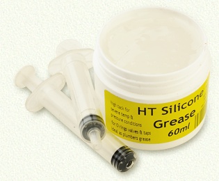Syringes for silicone grease